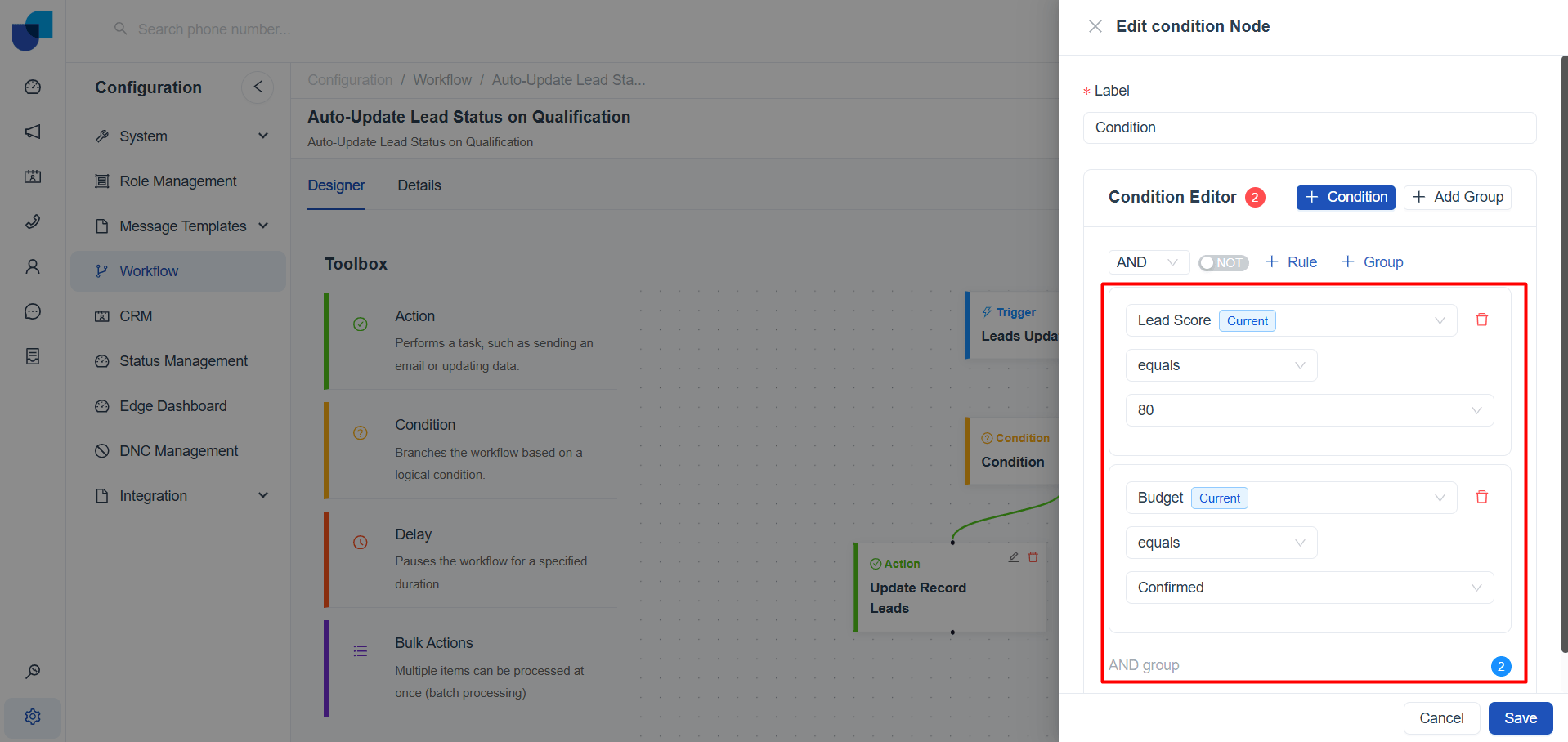 Condition - Workflow