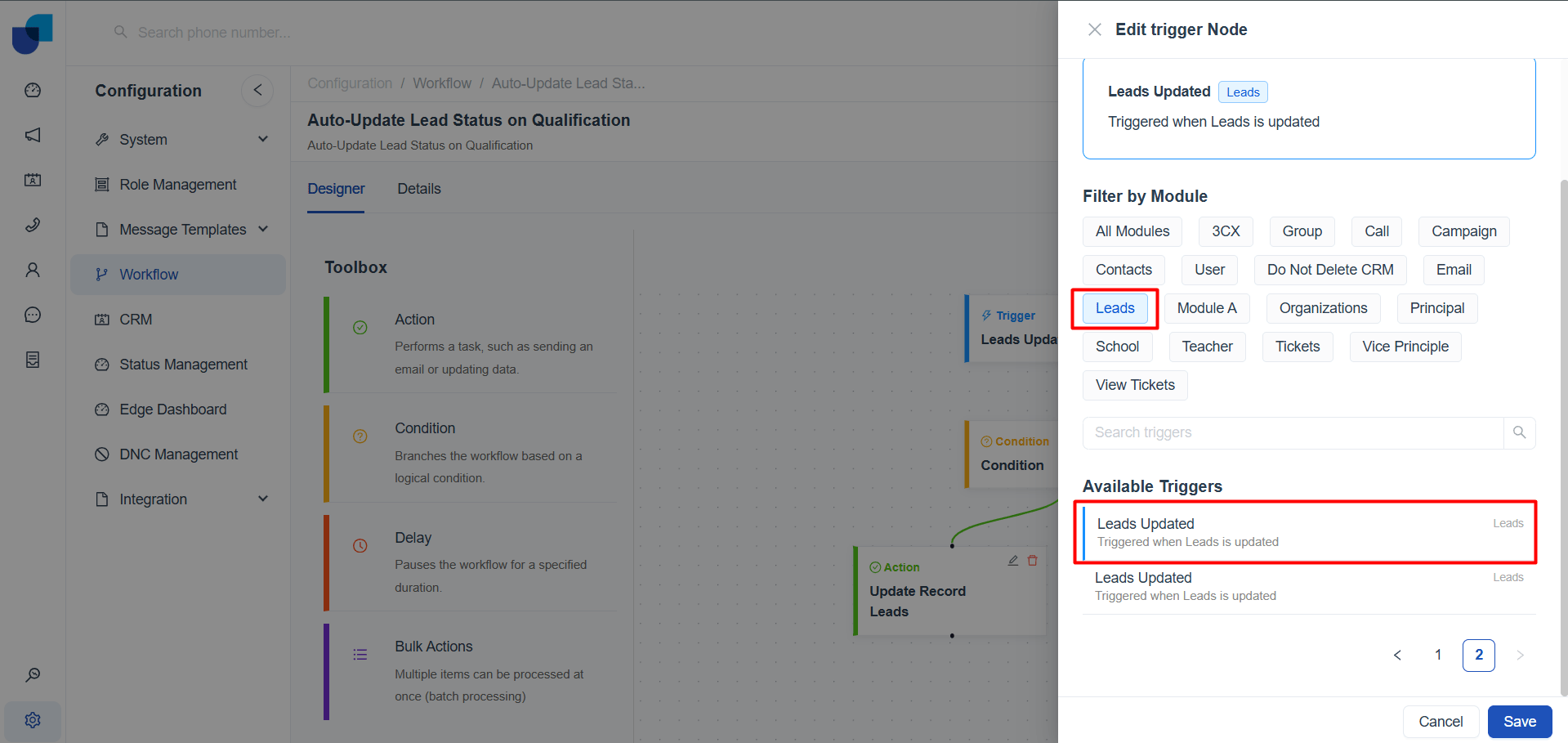 Leads Updated - Trigger