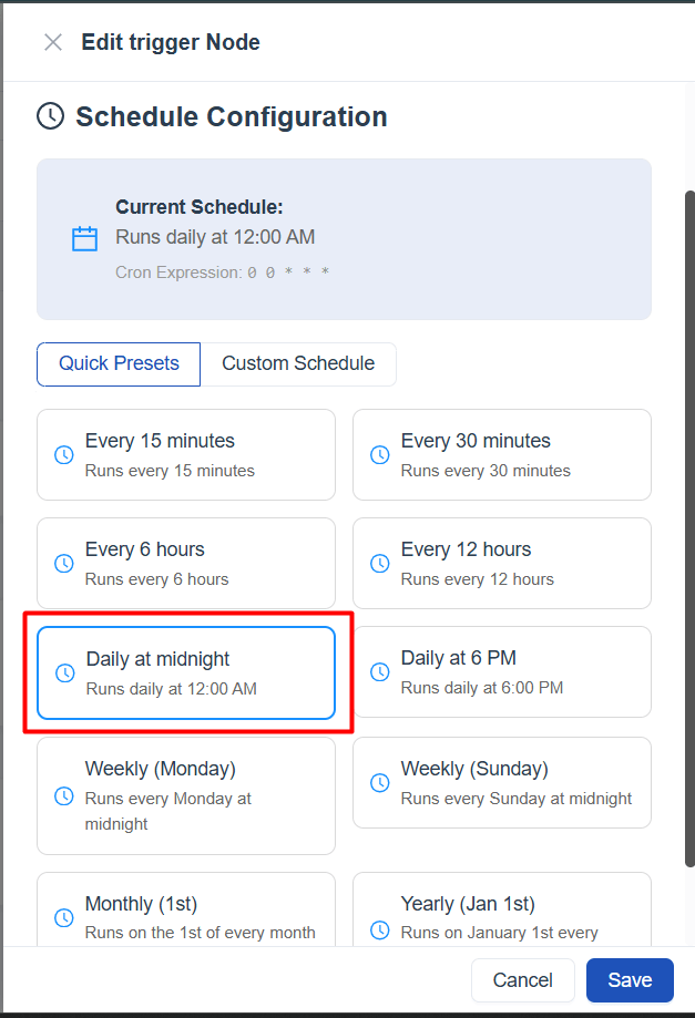 Schedule Trigger - 1